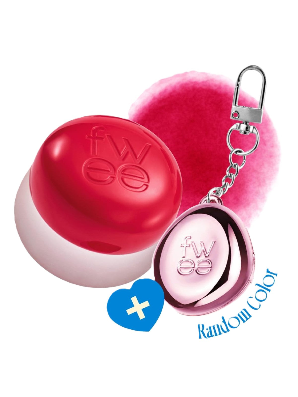 FWEE LIP & CHEEK BLURRY PUDDING POT RDO2 MULE + PENDANT KEYRING 5G Main image