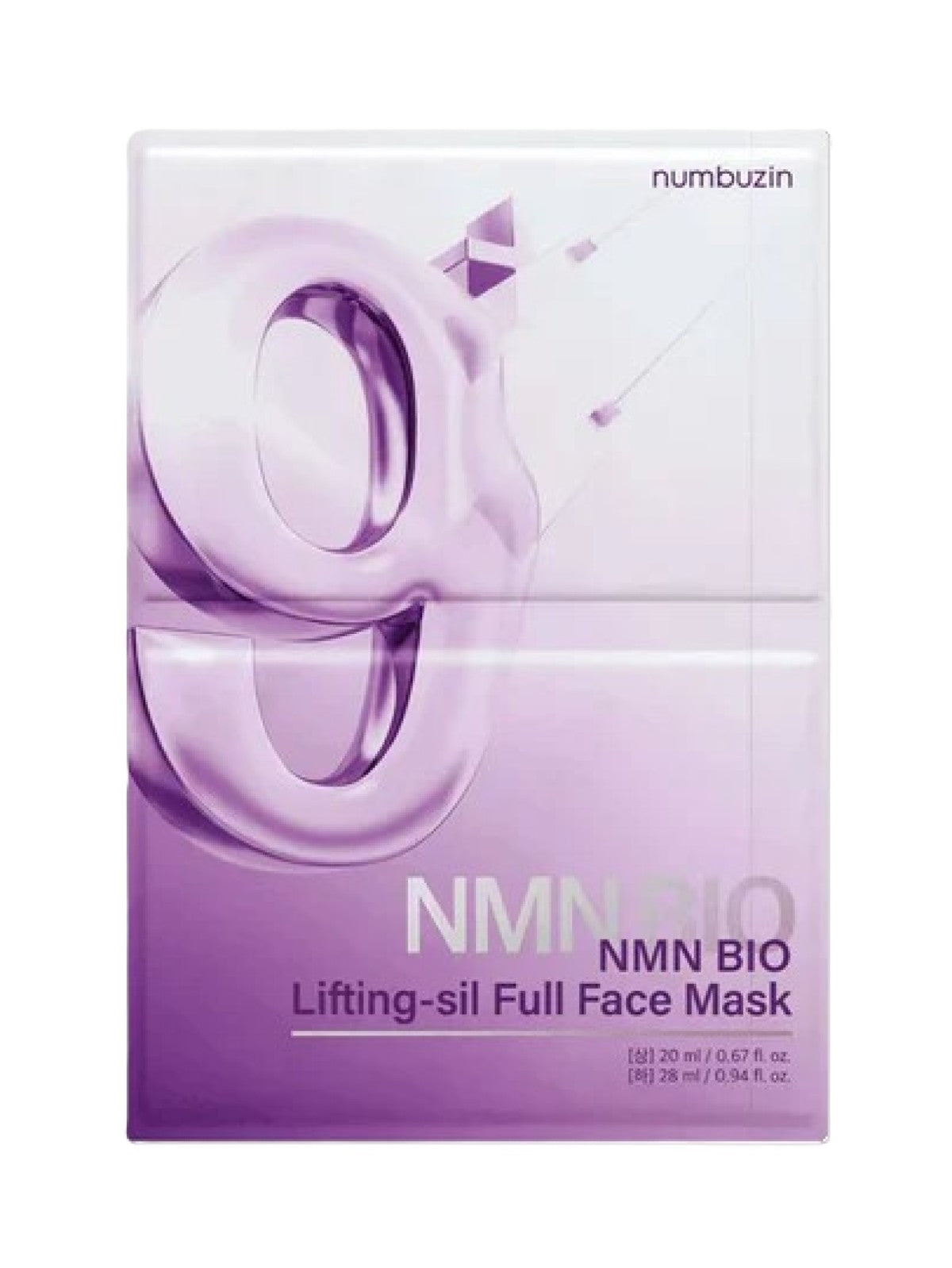 NUMBUZIN NAD+ BIO LIFTING-SIL FULL FACE MASK 1PC (TOP20ML+BOTTOM28ML)