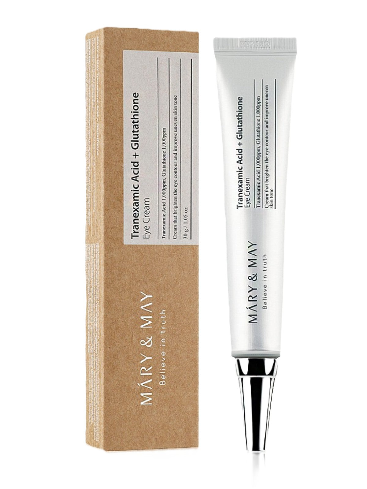 MARY&MAY TRANEXAMIC ACID + GLUTHATHIONE EYE CREAM 30G