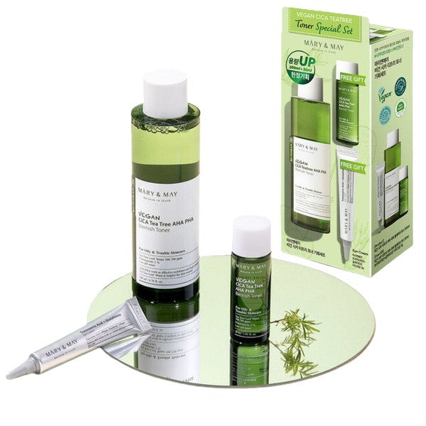 MARY AND MAY VEGAN CICA TEATREE TONER SPECIAL SET