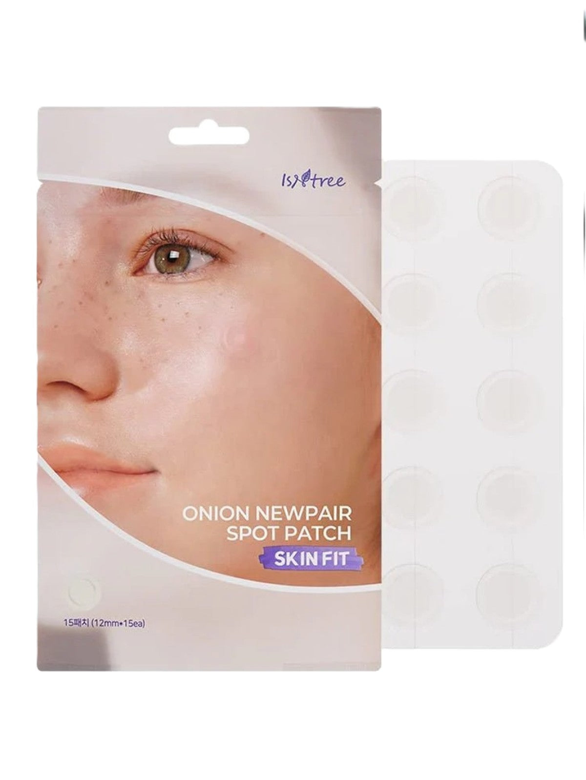 ISNTREE ONION NEWPAIR SPOT PATCH SKIN FIT 15 PATCHES × 12MM 1PC Main image