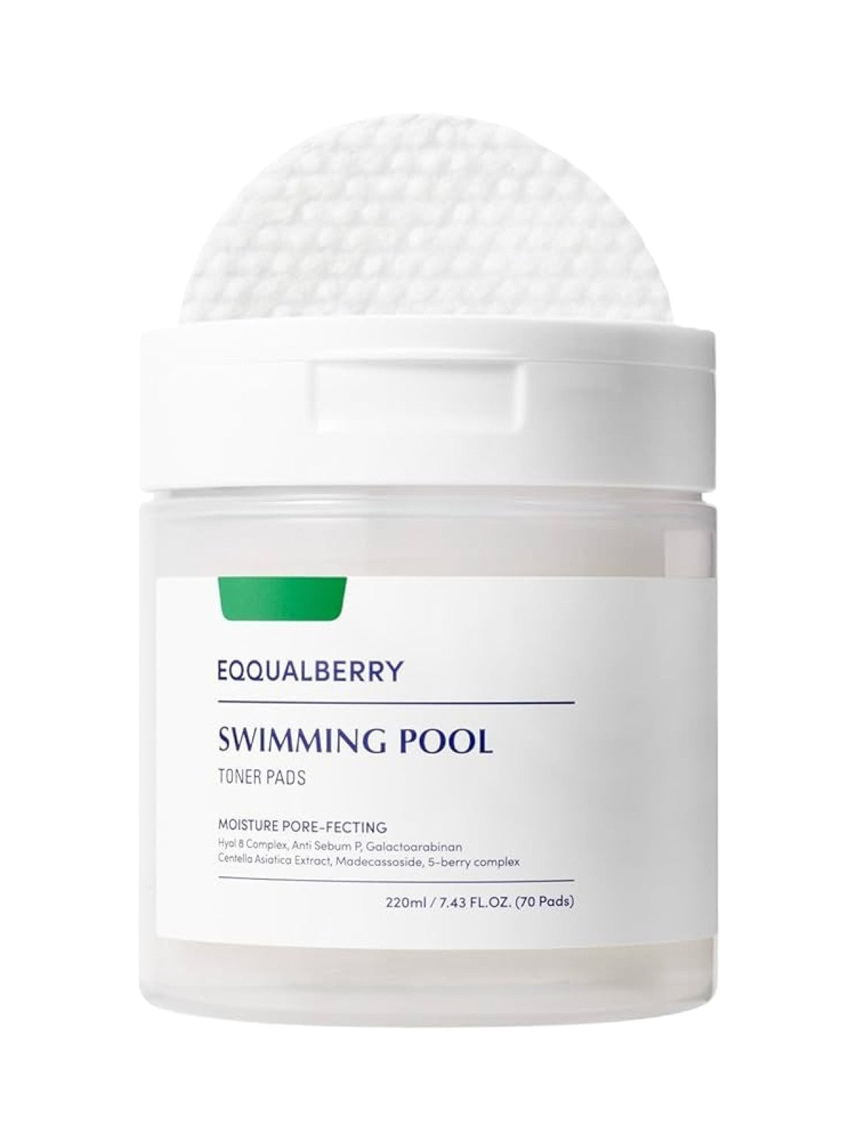 EQQUALBERRY SWIMMING POOL TONER PADS 70 PADS 220ML
