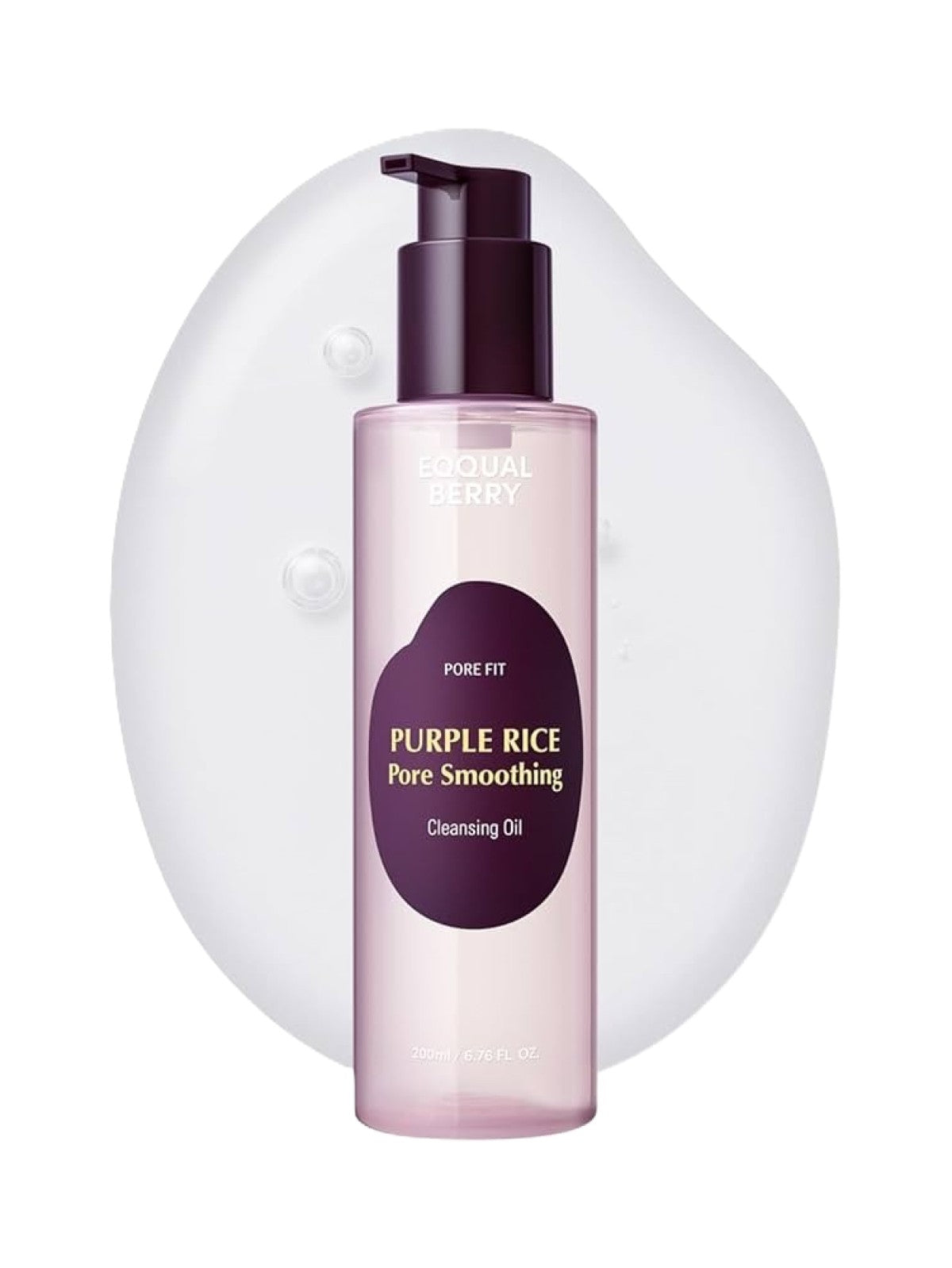 EQQUALBERRY PURPLE RICE PORE SMOOTHING CLEANSING OIL ANTI PORES 200ML
