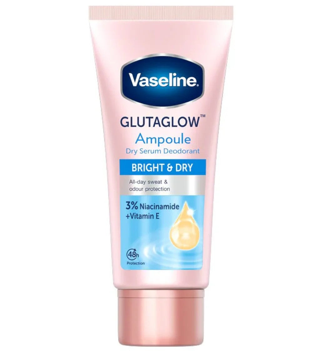 VASELINE GLUTAGLOW AMPOULE DRY SERUM DEODORANT BRIGHT & DRY 45G Main image