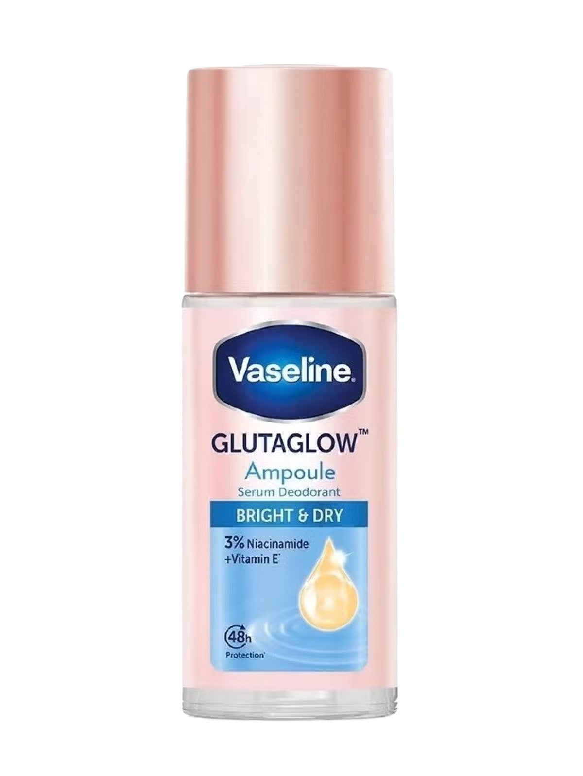 VASELINE - GLUTAGLOW DEODORANT ROLL - BRIGHT AND DRY 45G