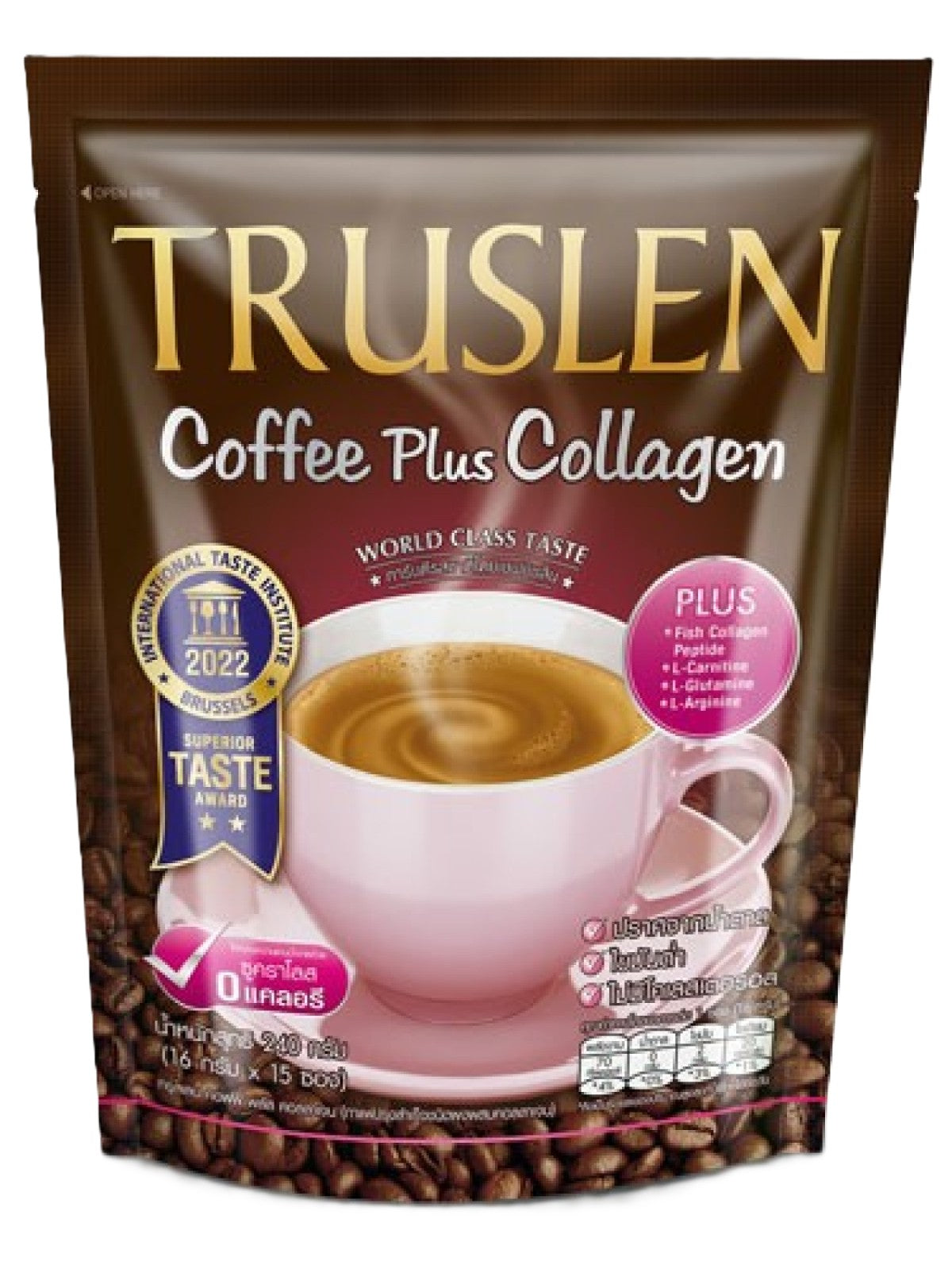 TRUSLEN COFFEE PLUS COLLAGEN 15 SACHETS X 16G