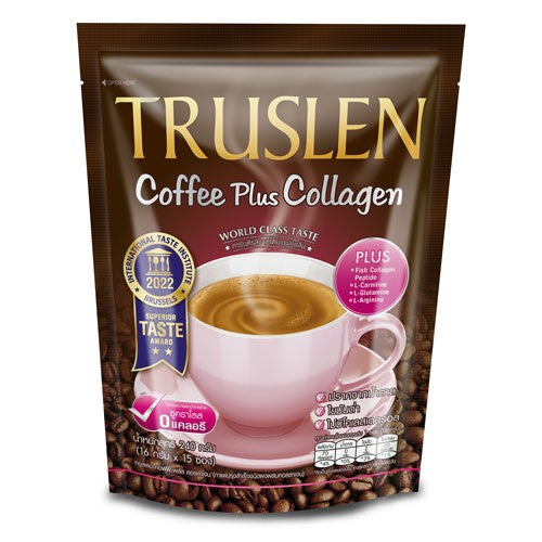 TRUSLEN COFFEE PLUS COLLAGEN 15 SACHETS X 16G
