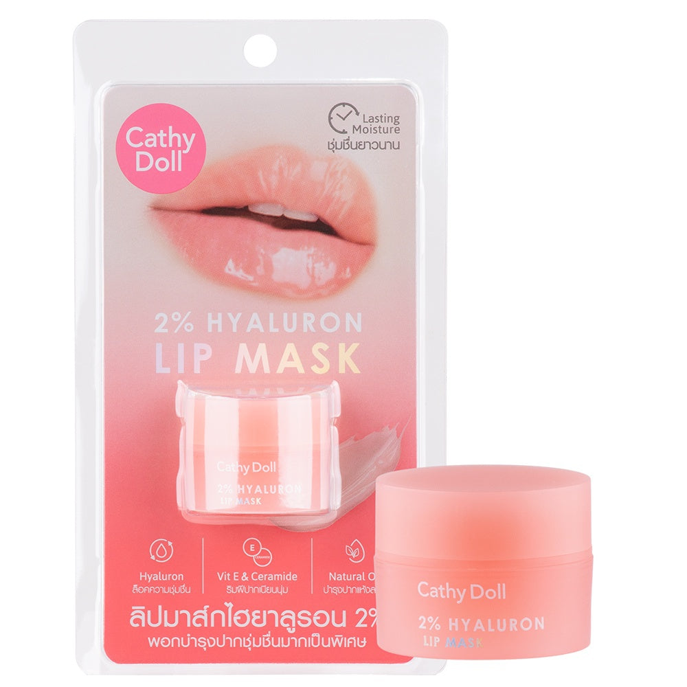 CATHYDOLL 2% HYALURON LIP MASK PEACH 4.5 G