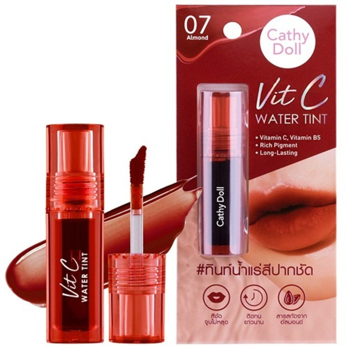 CATHY DOLL VIT C WATER TINT #07 ALMOND 2.7G