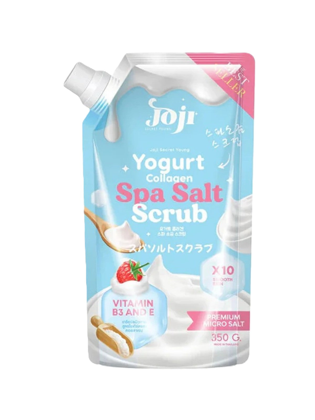 JOJI SECRET YOUNG YOGURT COLLAGEN SPA SALT SCRUB SMOOTHING AND GLOWING 350G
