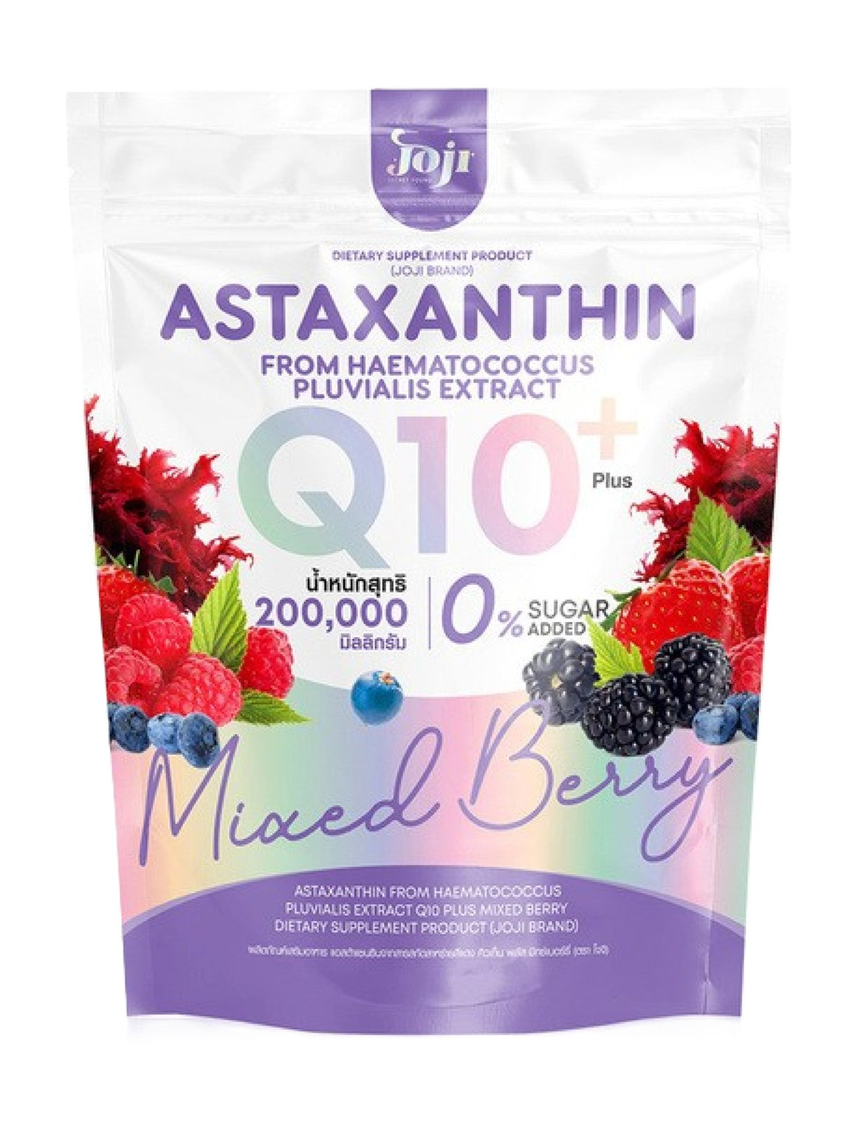 JOJI ASTAXANTHIN Q10 PLUS MIXED BERRY DIETARY SUPPLEMENT PRODUCT 10 PCS X 20G