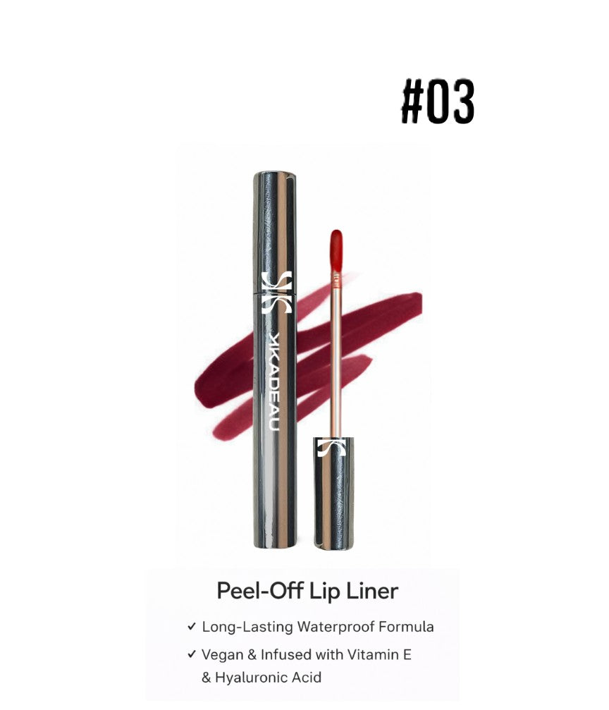 KADEAU'S PEEL OFF LIP-LINER WATERPOOF LIP STAIN WITH VITAMIN E & HYALURONIC ACID, SHADE PLUM-K Main image