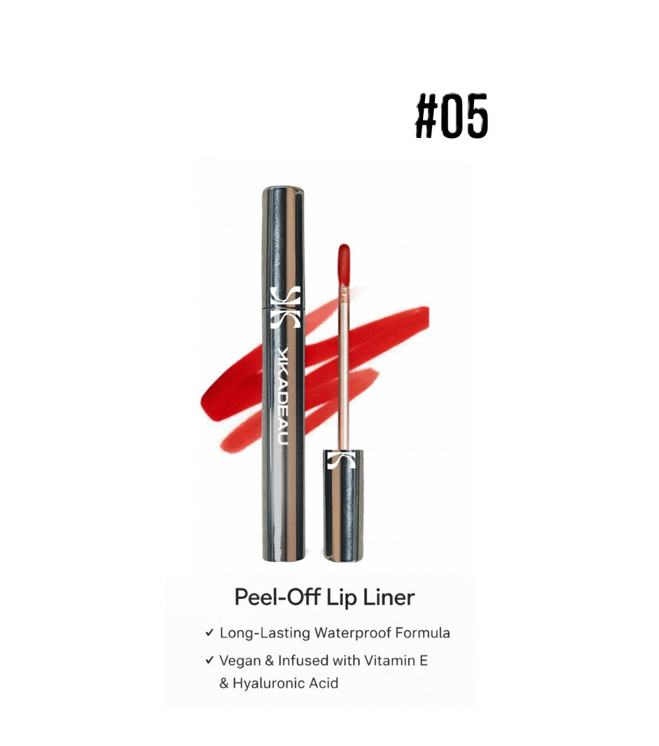KADEAU'S PEEL OFF LIP-LINER WATERPOOF LIP STAIN WITH VITAMIN E & HYALURONIC ACID, SHADE SPICY-K