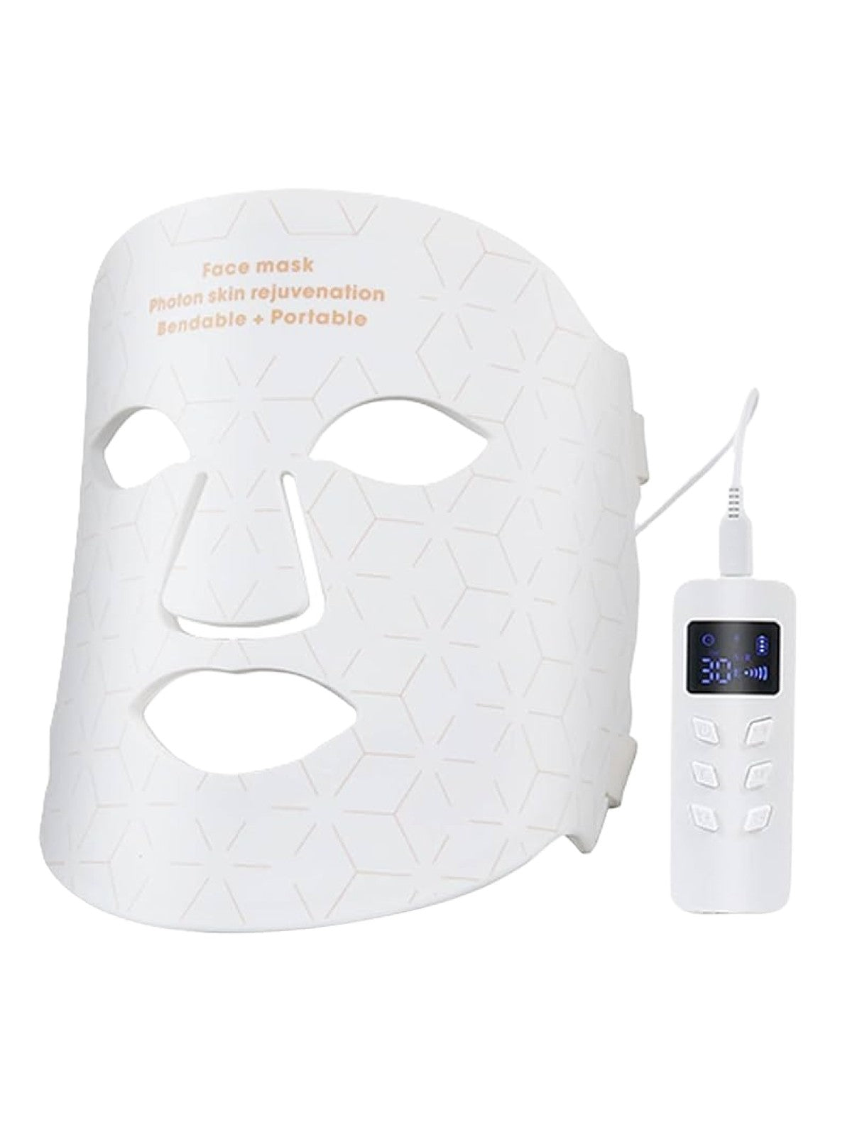 SENSATION FACE MASK + NECK PHOTON SKIN REJUVENATION BENDABLE + PORTABLE