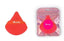 IBEAUTY TRIANGLE POWDER PUFF FACE MAKEUP SPONGE, SOFT VELVET TRIANGULAR DESIGN MAKEUP POWDER PUFFS, FOR LOOSE POWDER BODY POWDER COSMETIC FOUNDATION BEAUTY SPONGE - RED