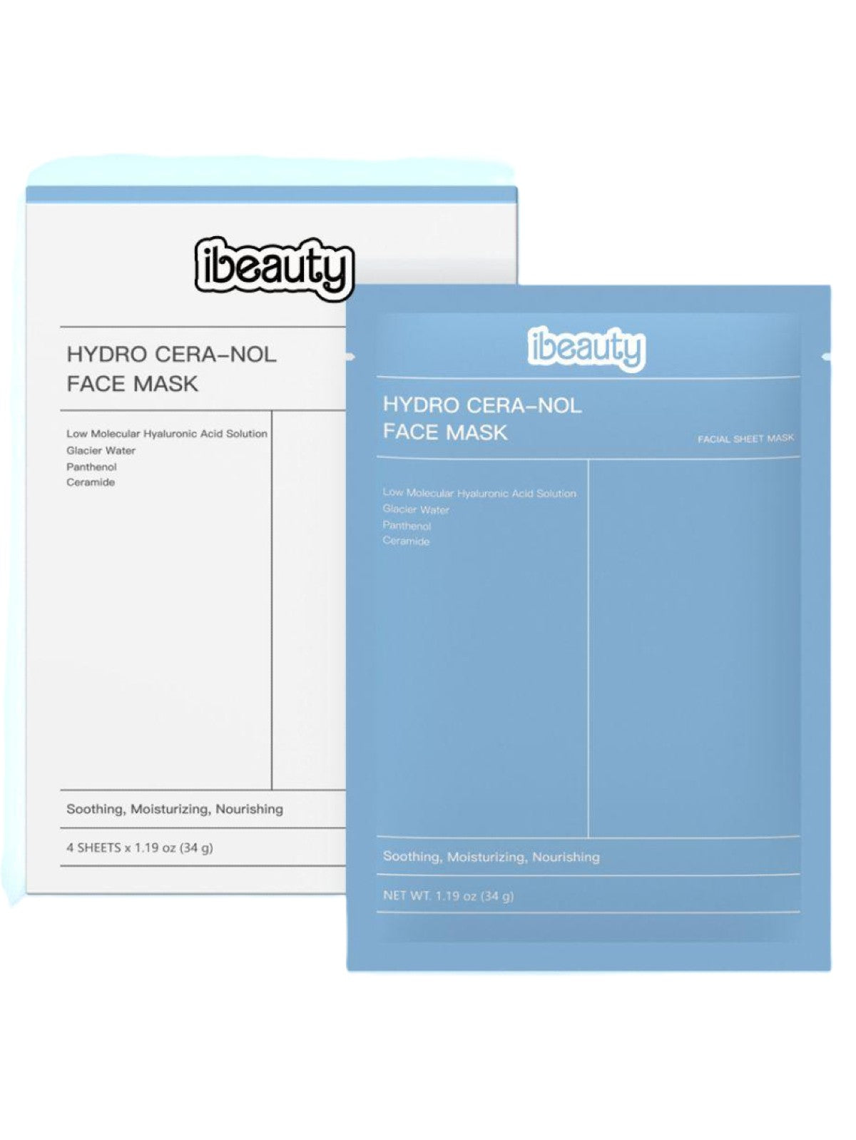 IBEAUTY HYDRO CERA-NOL FACE MASK 1BOX (4 PCS) 34G Main image