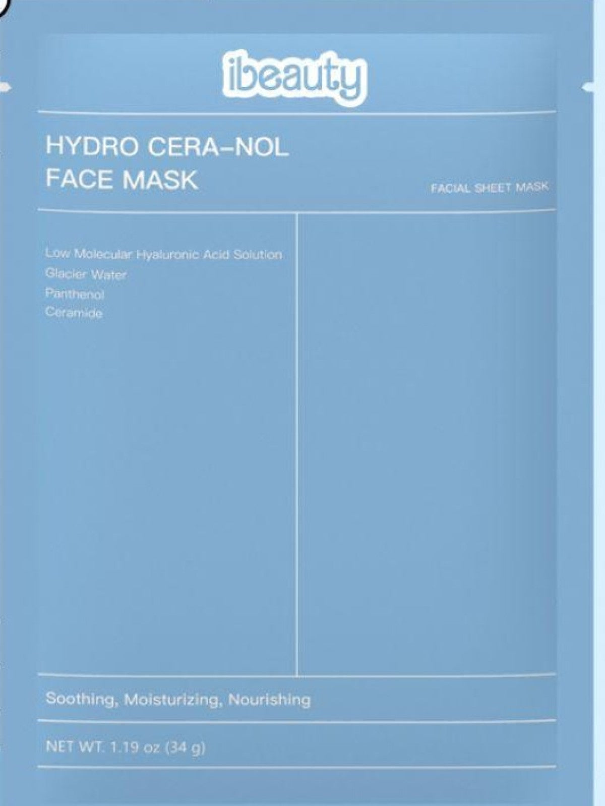 IBEAUTY HYDRO CERA-NOL FACE MASK 1 PC Main image