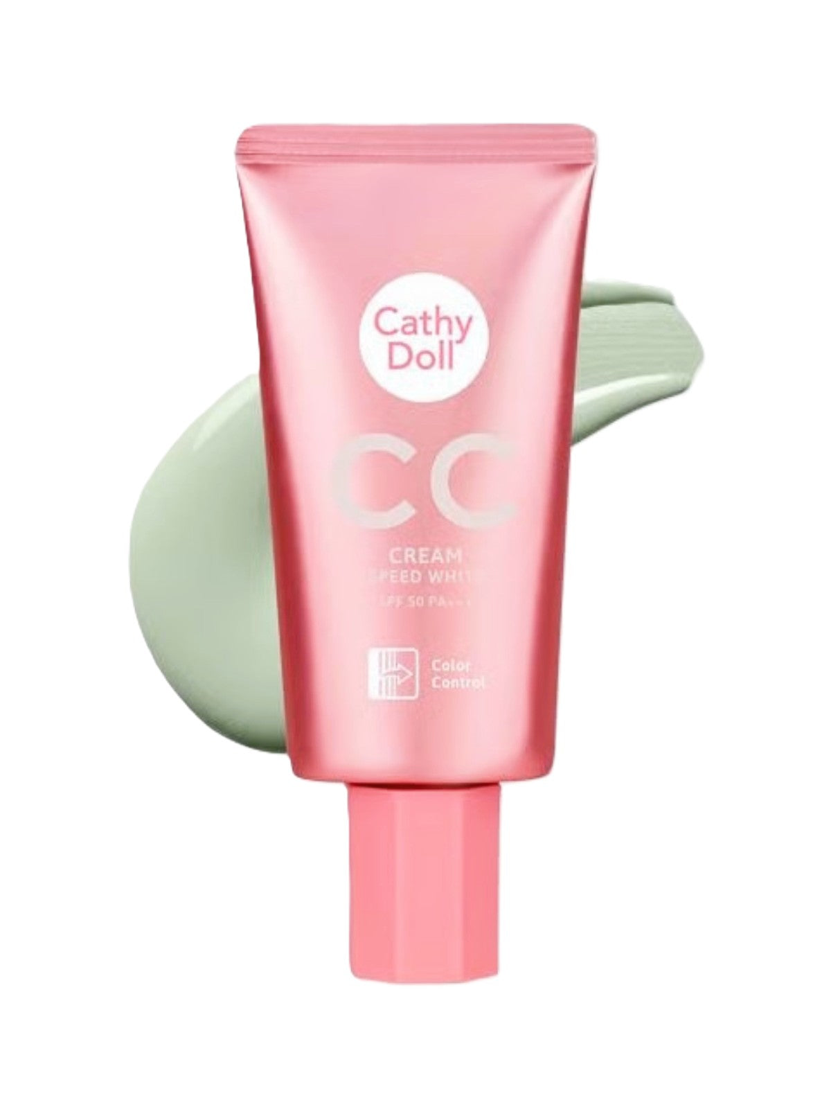 CATHY DOLL CC CREAM SPEED WHITE SPF50 PA+++ COLOR CONTROL #2 GREEN 50G