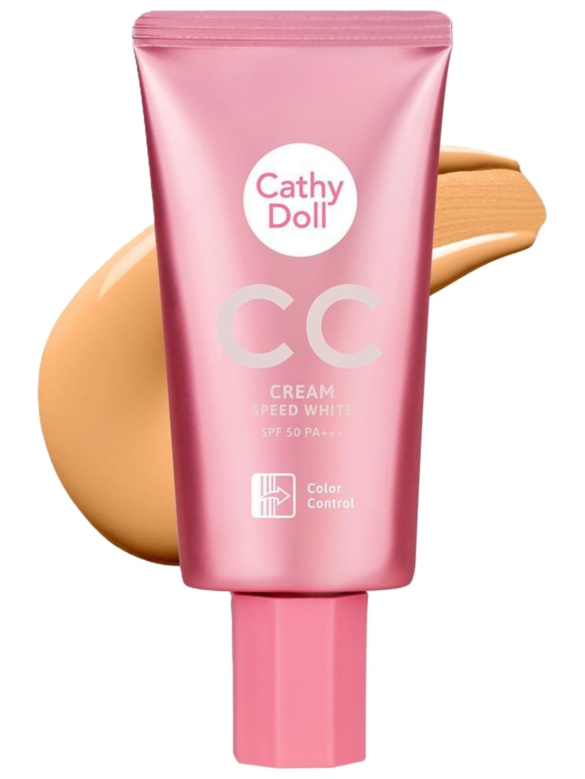 CATHY DOLL CC CREAM SPEED WHITE SPF50 PA+++ COLOR CONTROL #5 HONEY BEIGE 50G
