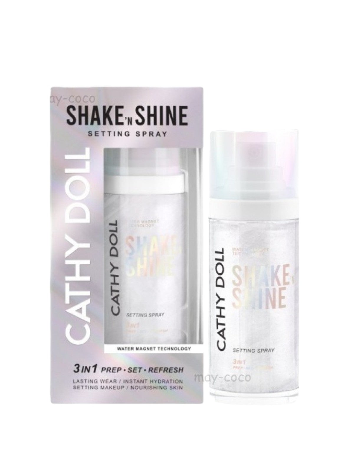 CATHY DOLL SHAKE'N SHINE SETTING SPRAY 3 IN 1 PREP.SET.REFRESH 50ML Main image