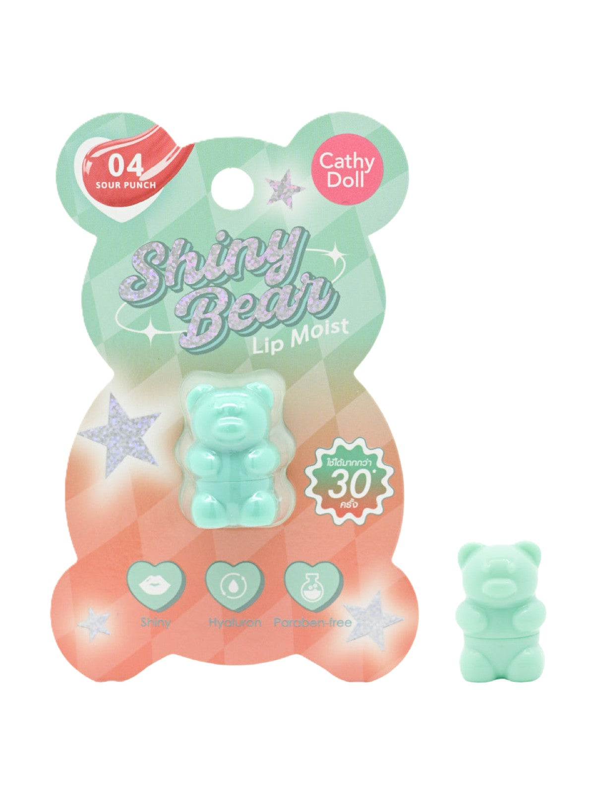 CATHY DOLL SHINY BEAR LIP MOIST 04 SOUR PUNCH 1.1G