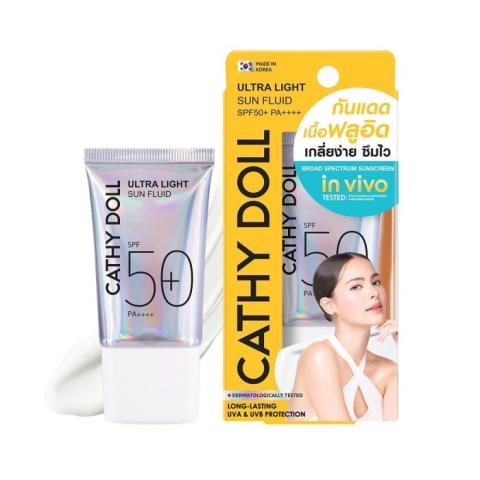 CATHY DOLL ULTRA LIGHT SUN FLUID SPF50+ PA++++ LONG-LASTING UVA AND UVB PROTECTION 15ML Main image