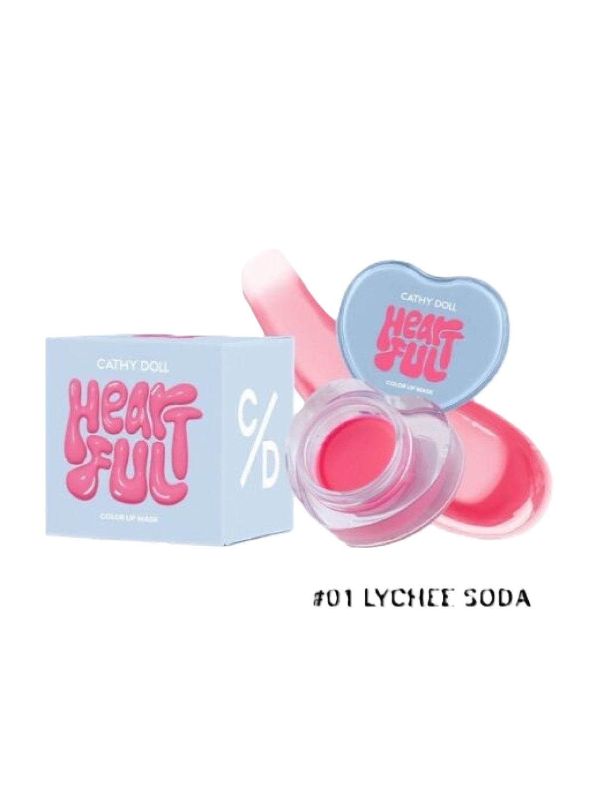 CATHY DOLL HEARTFUL COLOR LIP MASK O1 LYCHEE SODA 7G
