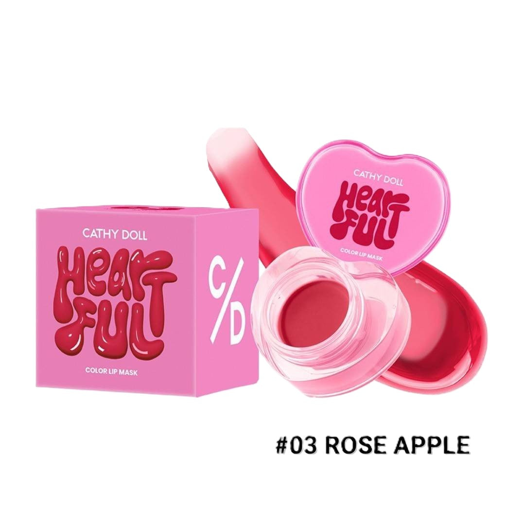 CATHY DOLL HEARTFUL COLOR LIP MASK O3 ROSE APPLE 7G