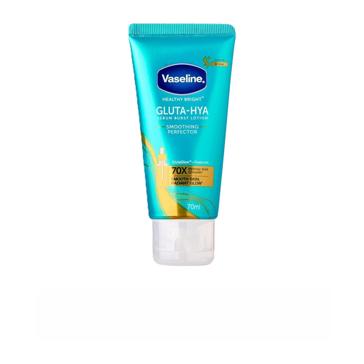 VASELINE HEALTHY BRIGHT GLUTA-HYA SERUM BURST LOTION SMOOTHING PERFECTOR 70ML