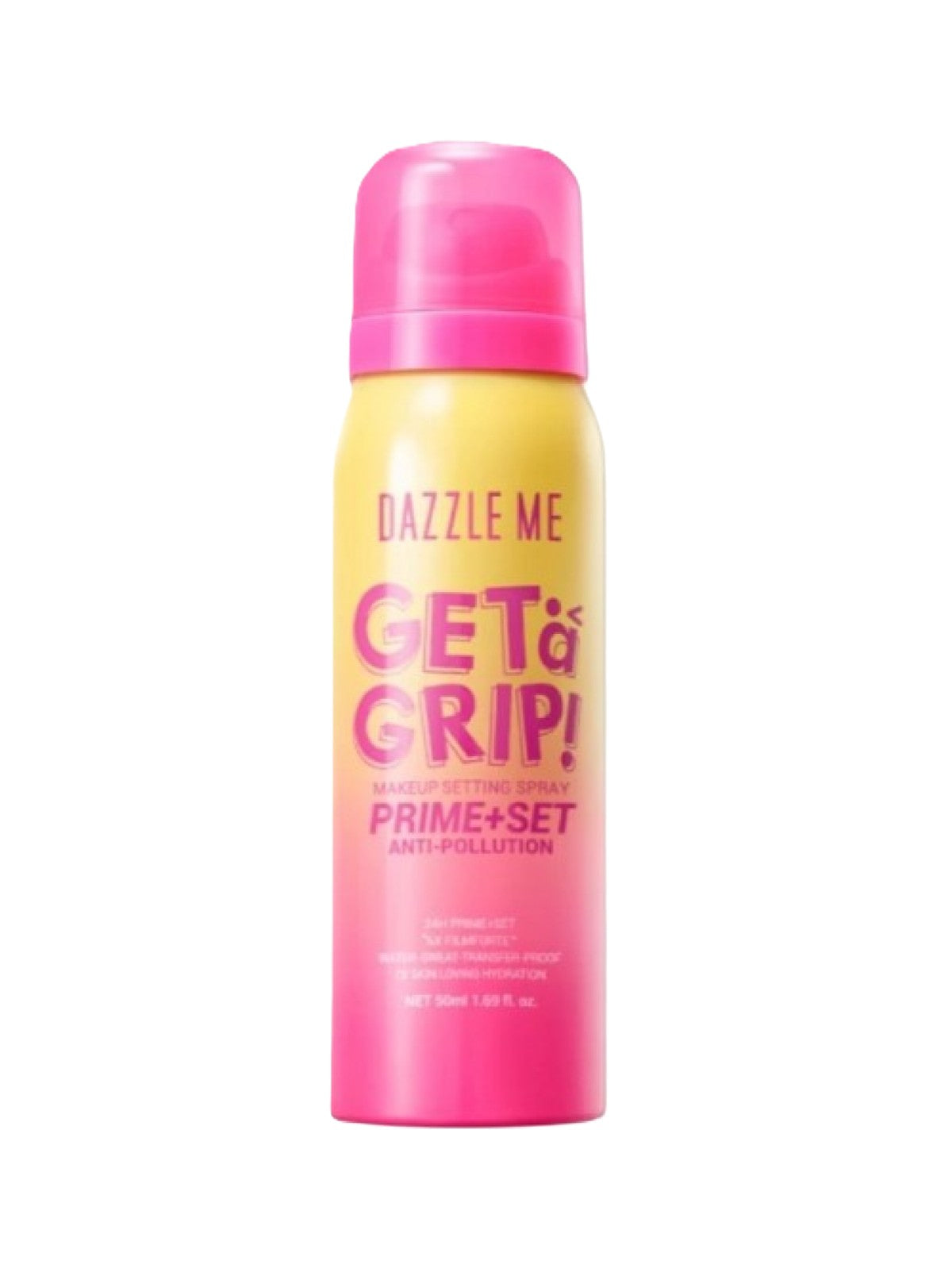 DAZZLE ME GET A GRIP MAKEUP SETTING SPRAY PRIME+SET ANTI-POLLUTION 50ML
