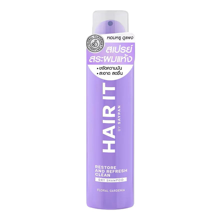 HAIR IT BY SAYPAN RESTORE AND REFRESH CLEAN DRY SHAMPOO FLORAL GARDENIA 150ML