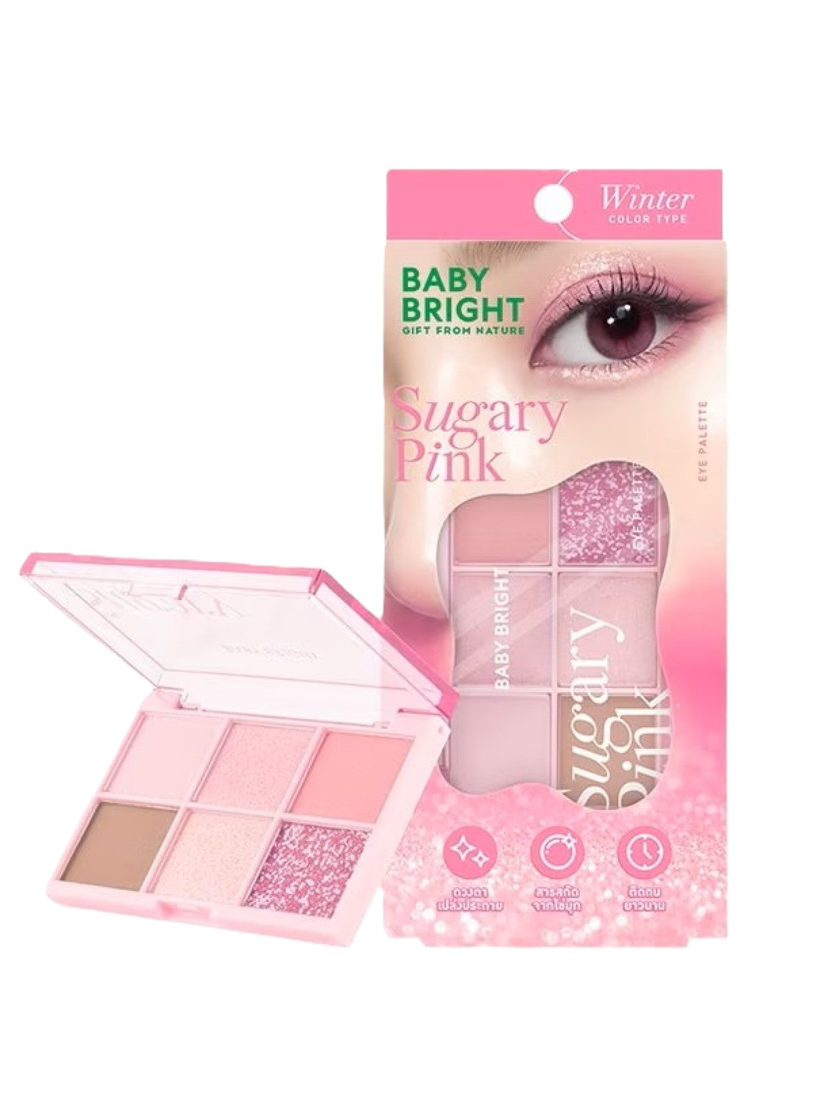 BABY BRIGHT GIFT FROM NATURE SUGARY PINK EYE PALETTE WINTER COLOR TYPE Main image