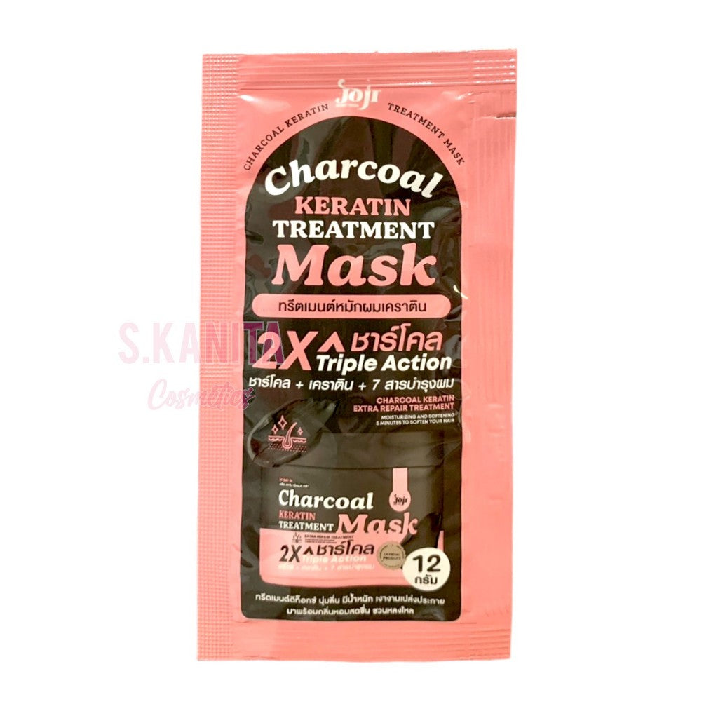 JOJI CHARCOAL KERATIN TREATMENT MASK 12G