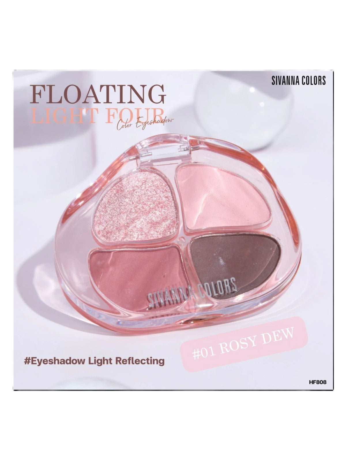 SIVANNA COLORS FLOATING FIGHT FOUR COLOR EYE SHADOW NO. 01 ROSY DEW