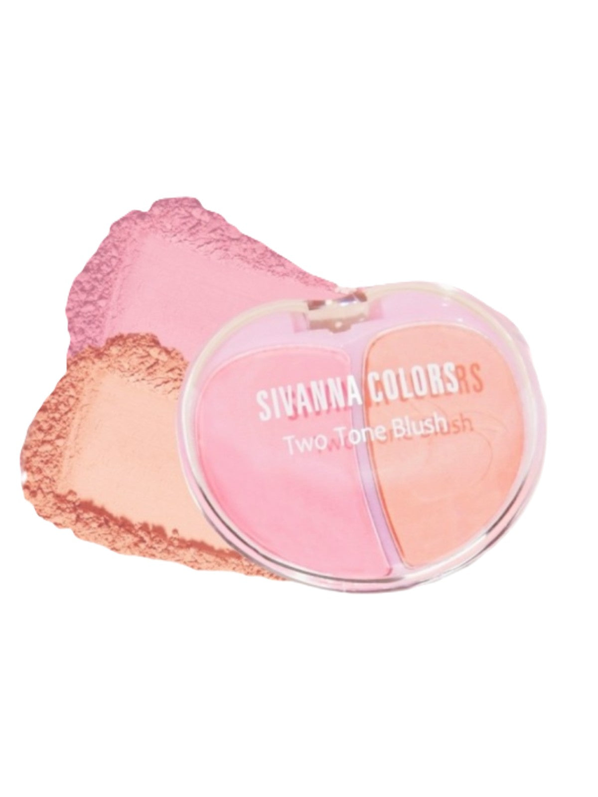 SIVANNA COLORS SWEET PEACH TWO-TONE BLUSH #01 HAPPY
