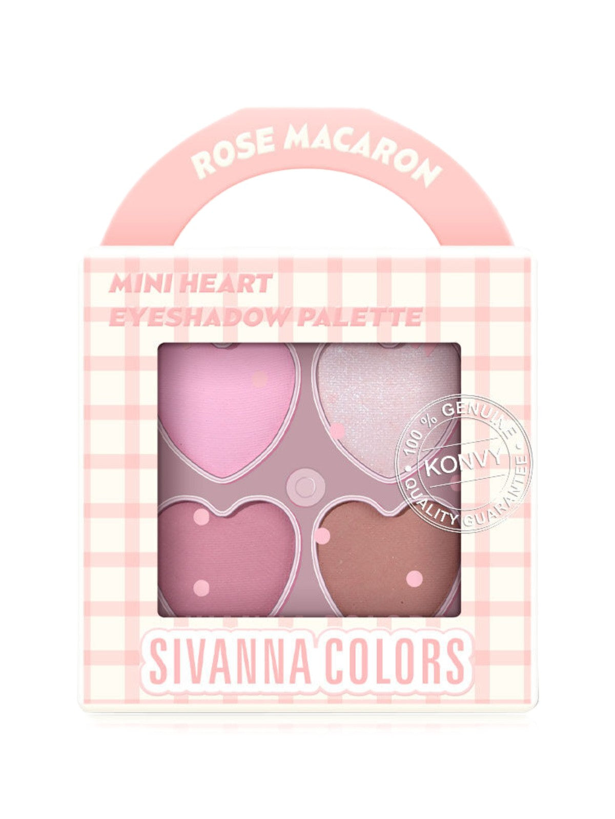 SIVANNA COLORS MINI HEART EYESHADOW PALETTE NO.01 ROSE MACARON 3.2G Main image