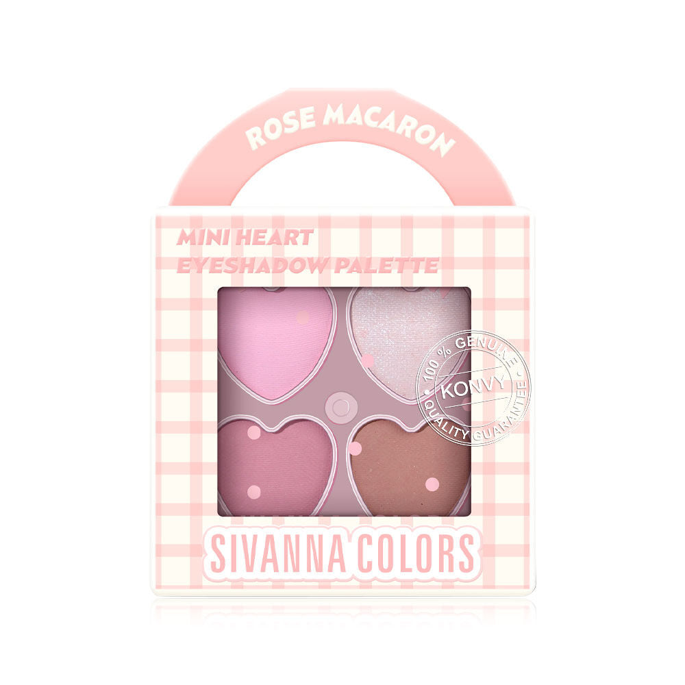 SIVANNA COLORS MINI HEART EYESHADOW PALETTE NO.01 ROSE MACARON 3.2G