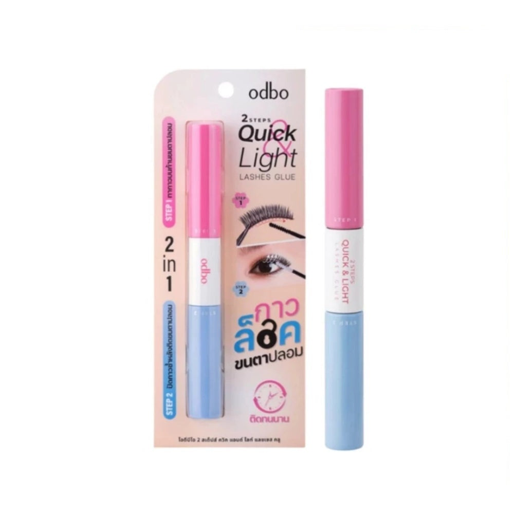 ODBO 2 STEPS QUICK AND LIGHT LASHES GLUE 2 IN 1