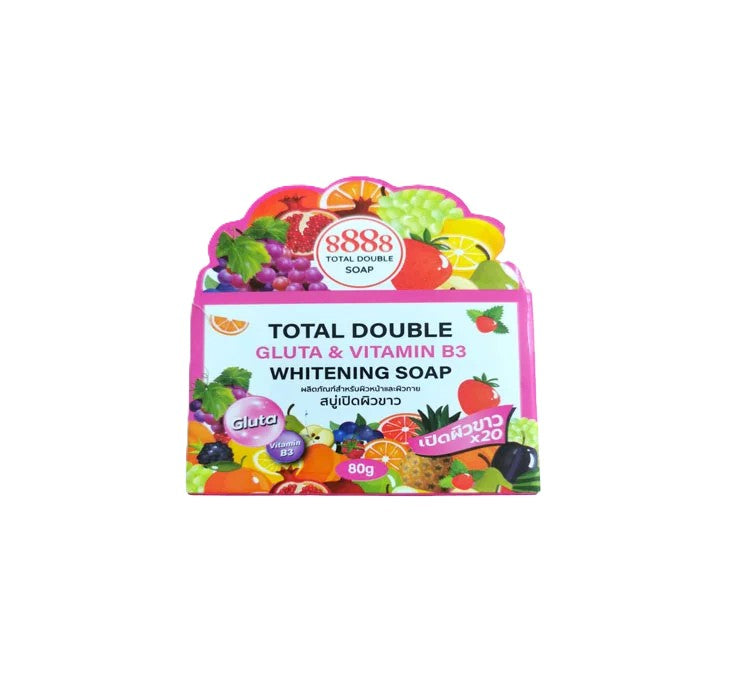 TOTAL DOUBLE WHITE GLUTHA &VITAMIN B3 WHITENING SOAP