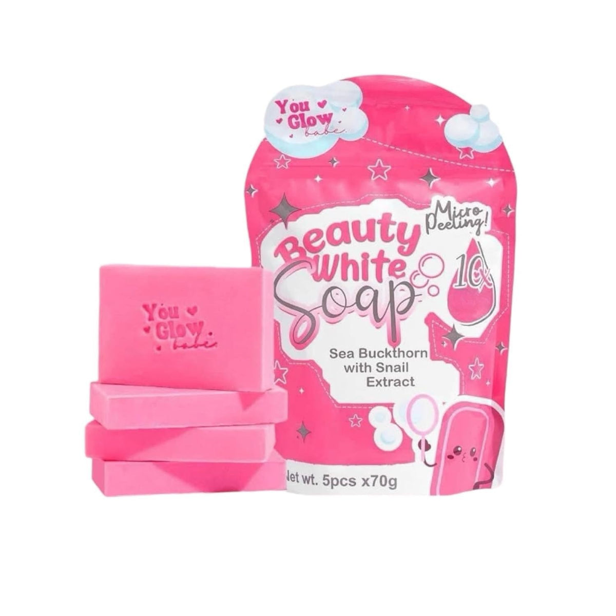 YOU GLOW BABE BEAUTY WHITE SOAP 5 PCS X 70G