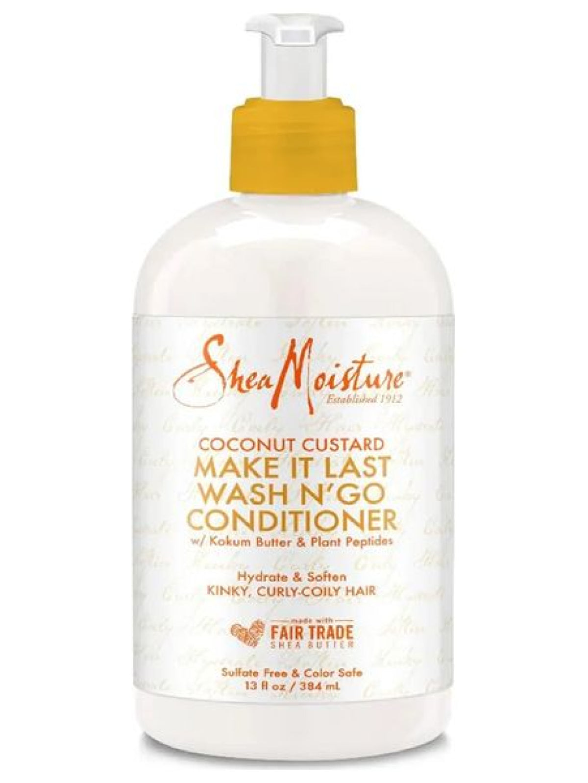 SHEA MOISTURE COCONUT CUSTARD MAKE IT LAST WASH N' GO CONDITIONER 384ML