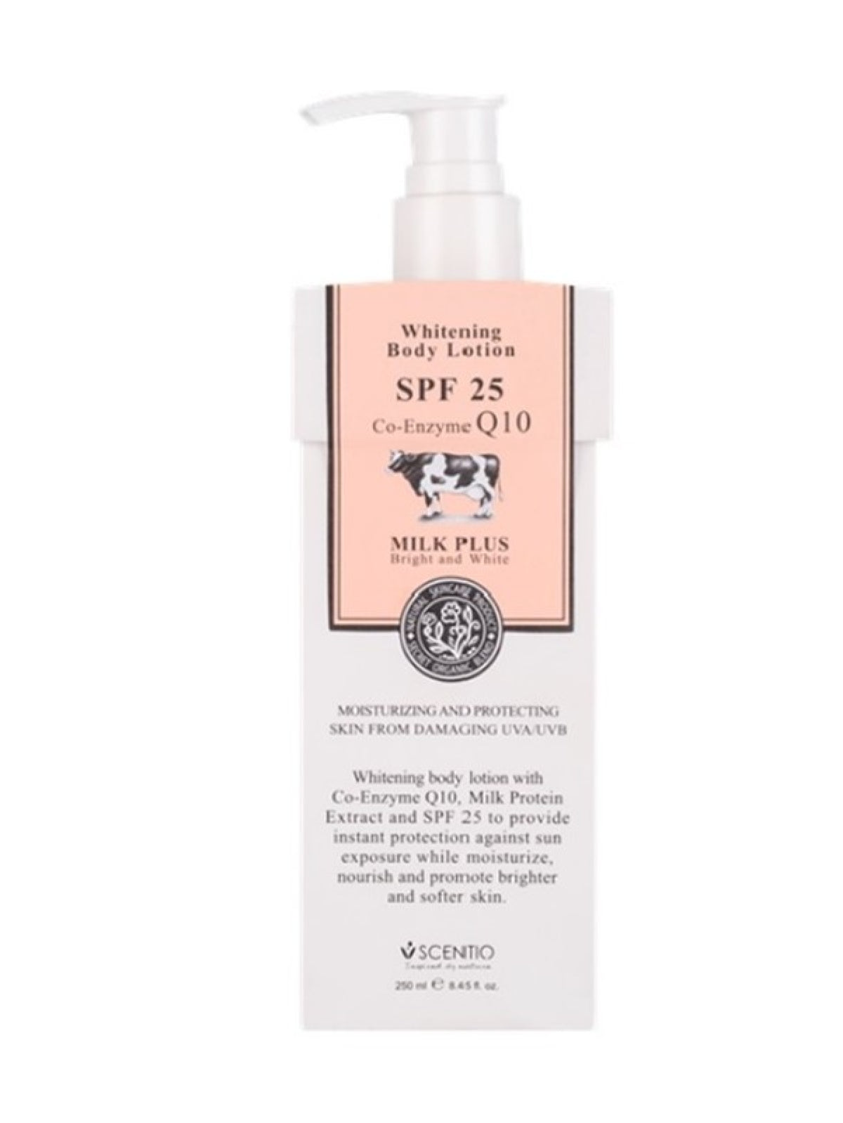 SCENTIO MILK PLUS ORGANIC BODY LOTION EXTRA SPF25 250ML