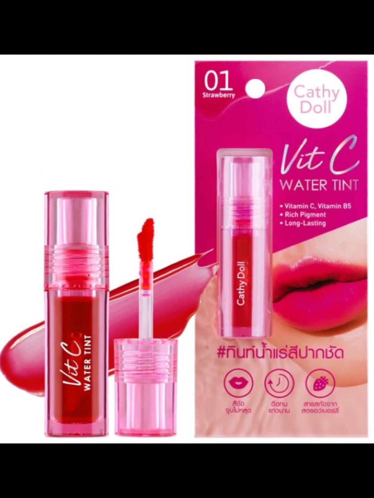 CATHY DOLL VIT C WATER TINT #01 STRAWBERRY 2.7G