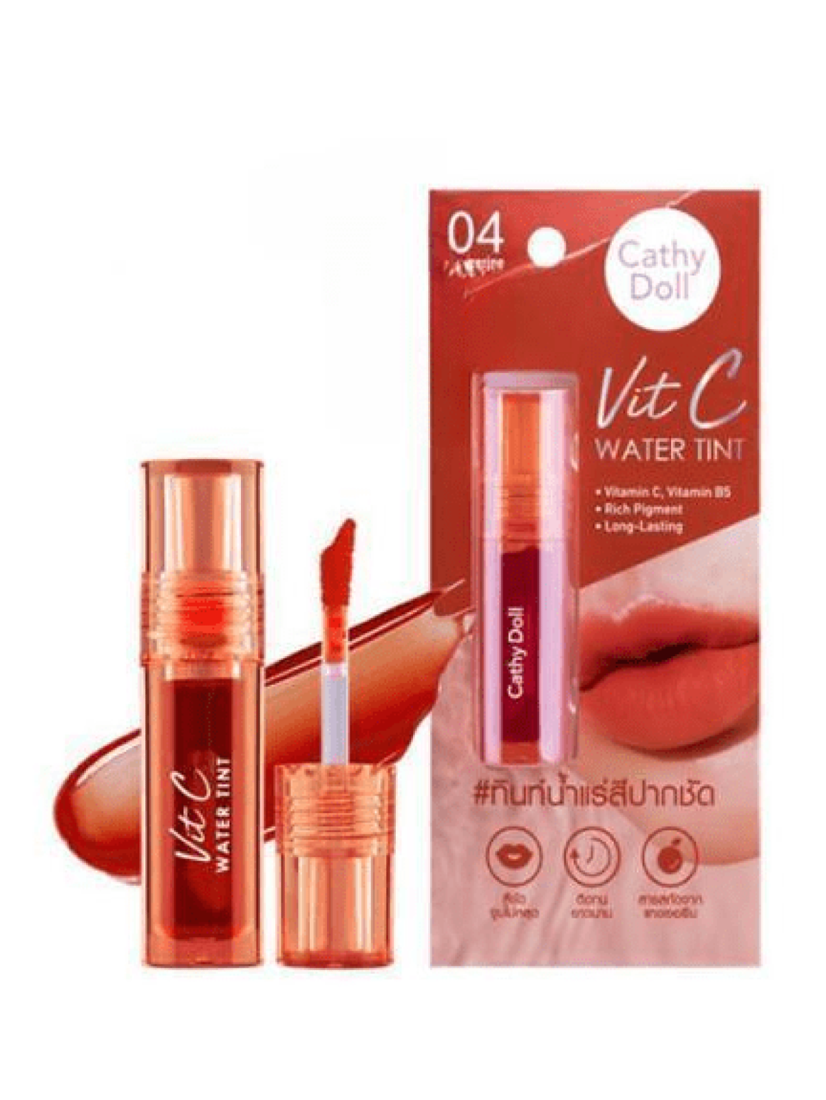 CATHY DOLL VIT C WATER TINT #04 TANGERINE 2.7G