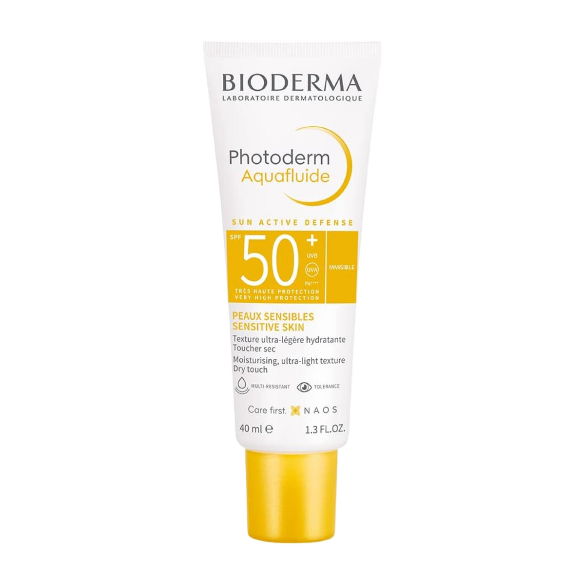 BIODERMA PHOTODERM AQUAFLUIDE SPF50+ PA++++ GOLDEN FOR SENSITIVE SKIN 40ML Main image