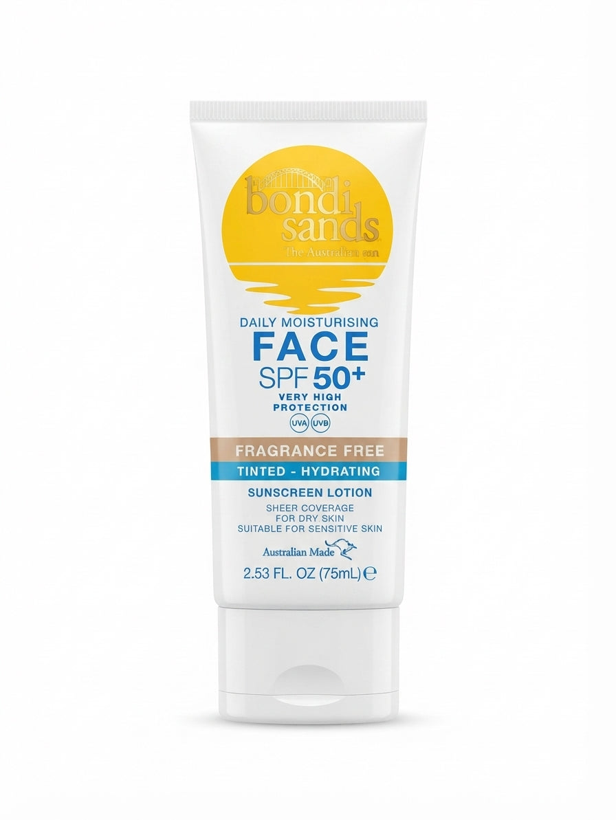 BONDI SANDS SPF FRAGRANCE FREE 50+ FACE TINTED HYDRATED 75ML Main image